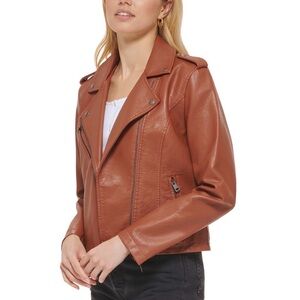 NWT Levi's Women's Brown moto Jacket XL